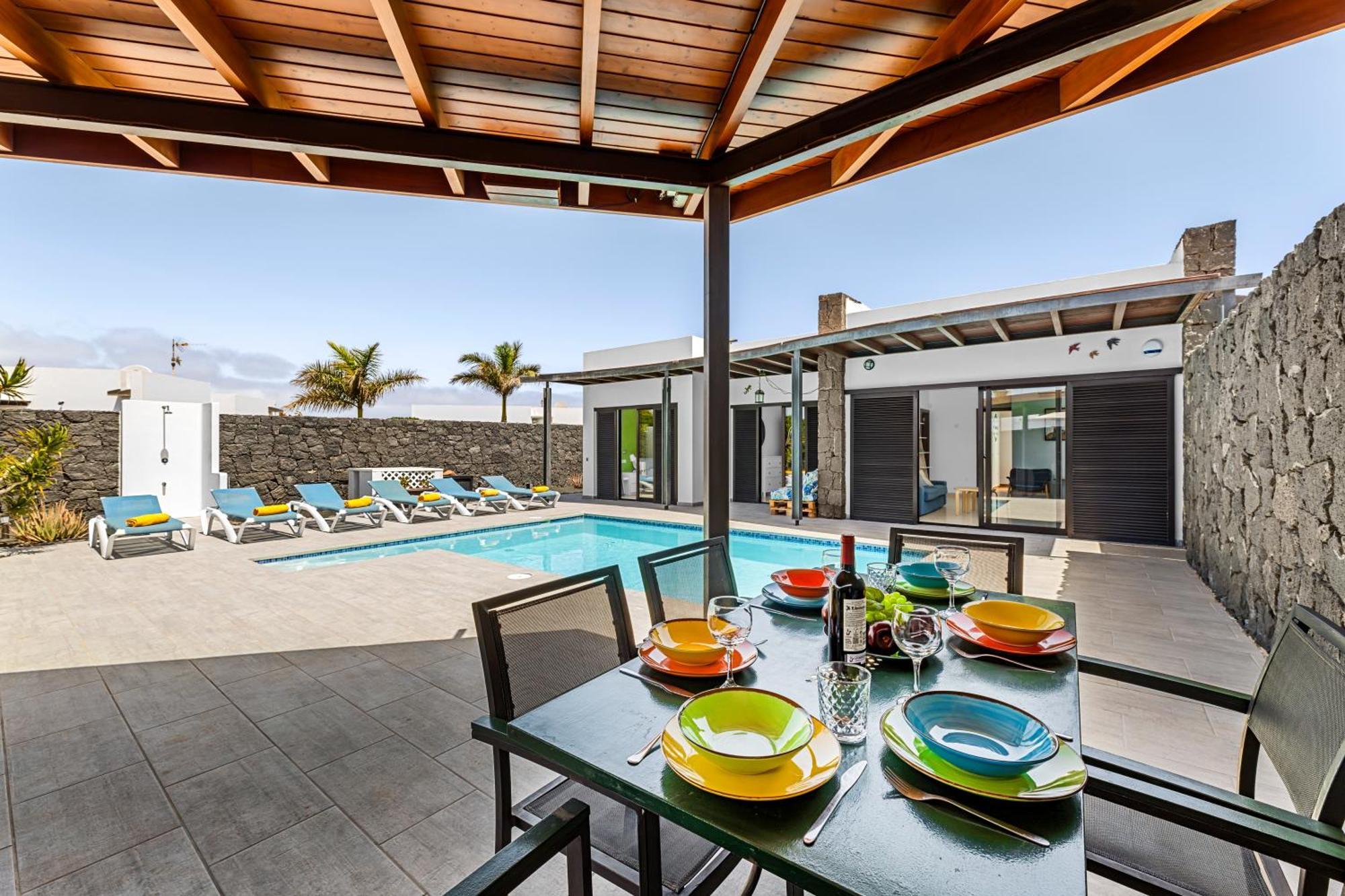 3 Bedroom Villa With Private Pool Close To Papagayo Beach Playa Blanca Dış mekan fotoğraf