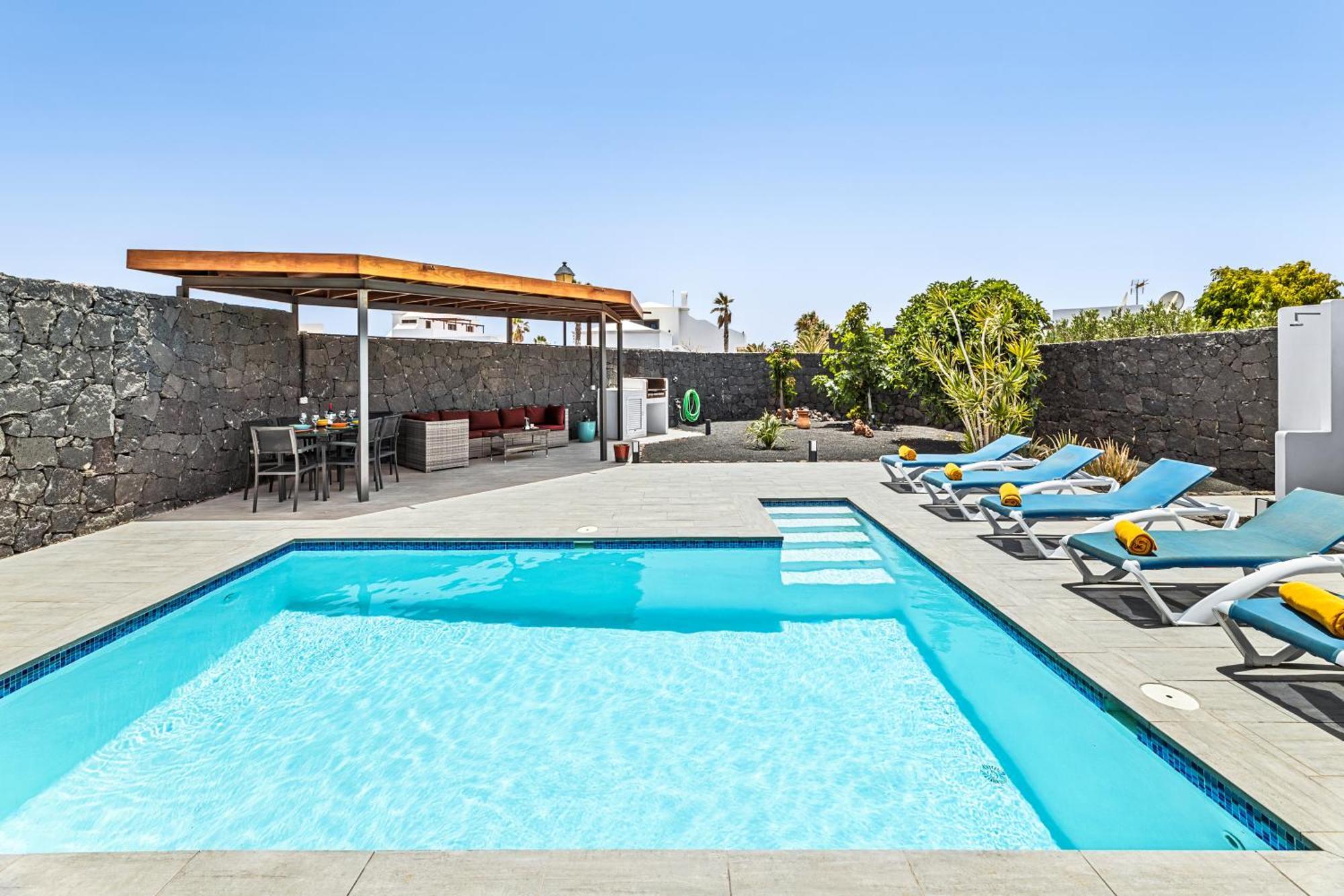 3 Bedroom Villa With Private Pool Close To Papagayo Beach Playa Blanca Dış mekan fotoğraf